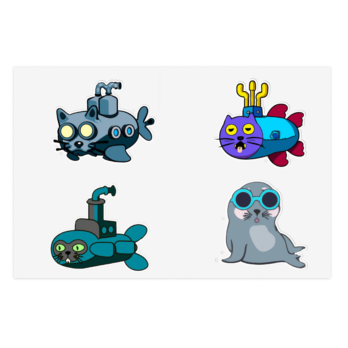 Cat Sub Sticker Sheet