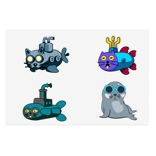Cat Sub Sticker Sheet