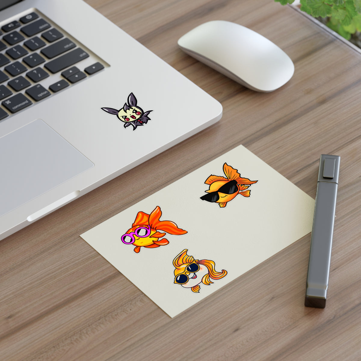 Cool gold fish Sticker Sheet