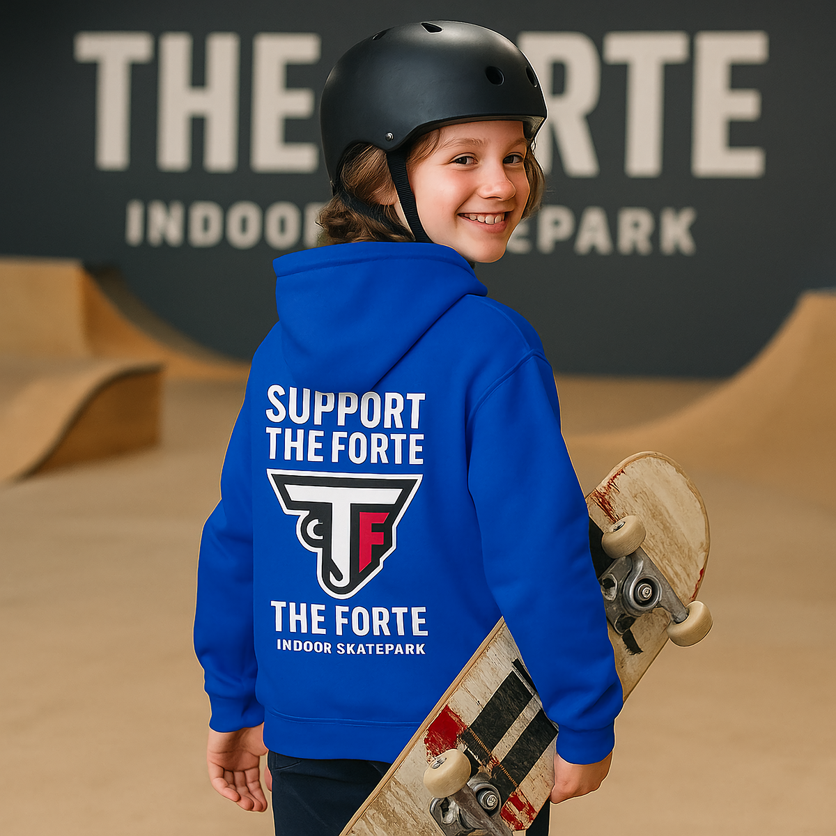 Kid Support The Forte Flame Skate Hoodie