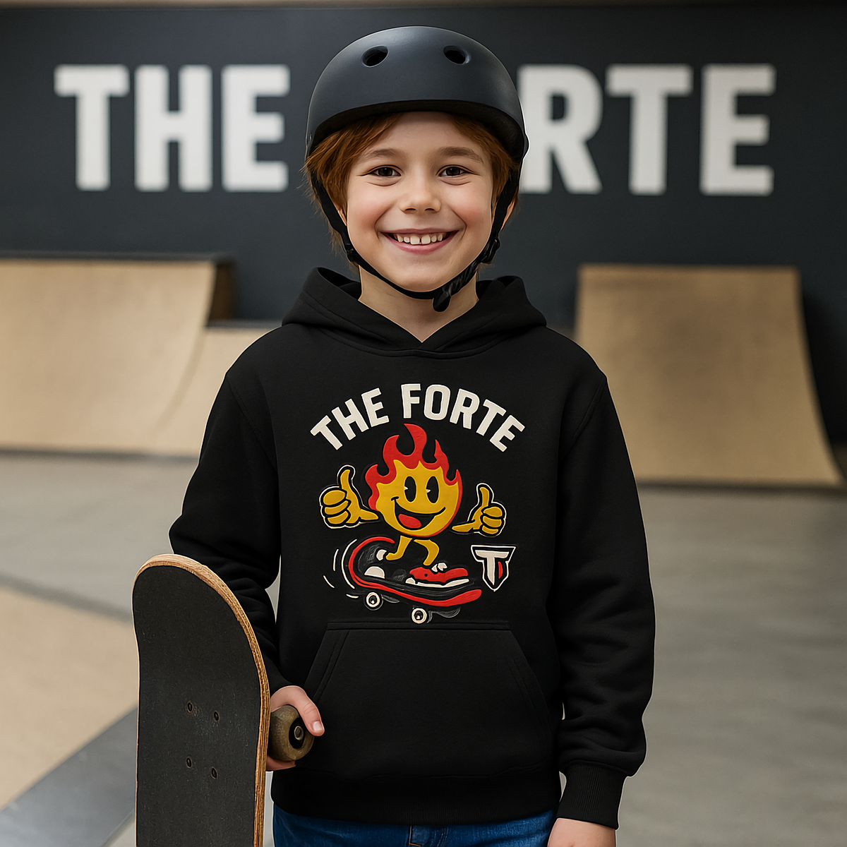 Kid Support The Forte Flame Skate Hoodie