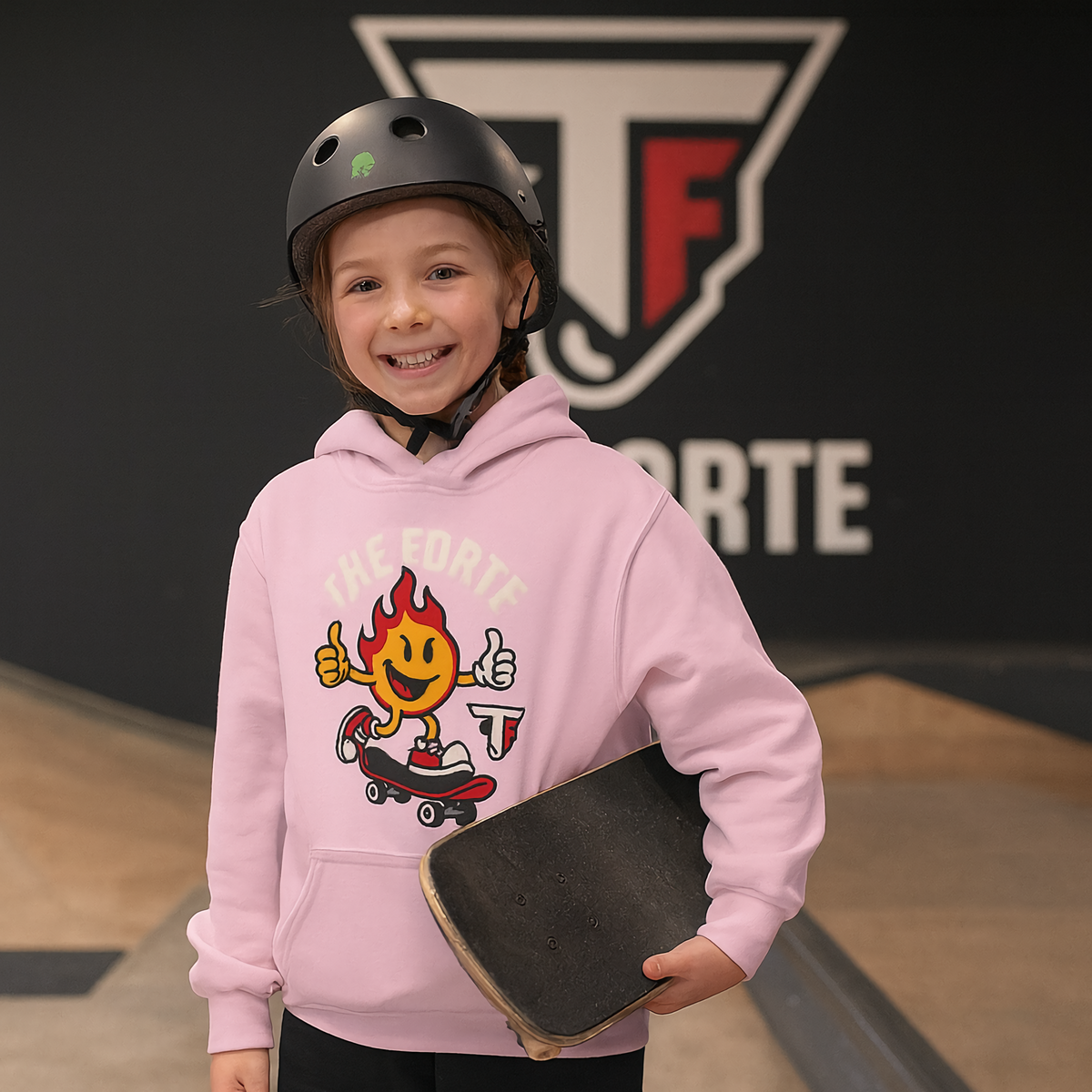 Kid Support The Forte Flame Skate Hoodie