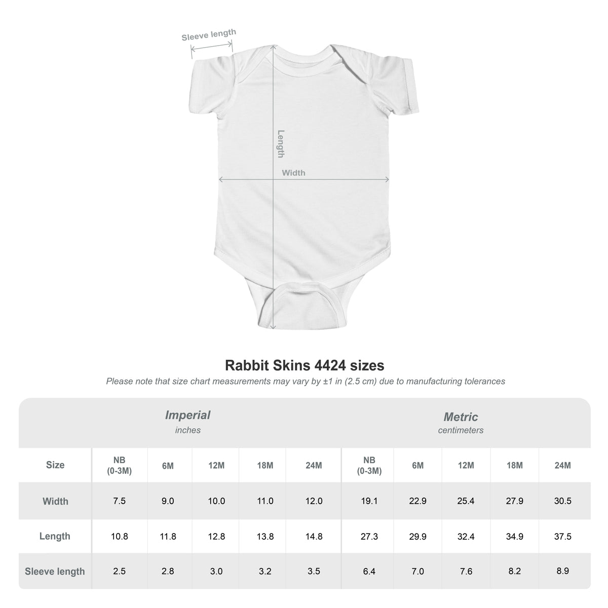 Infant Bodysuit Support The Forte