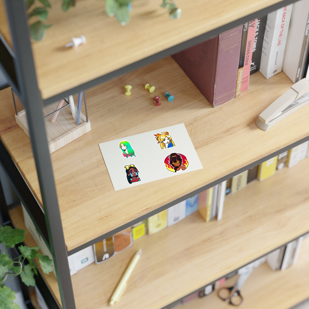 She’s a sticker sheet