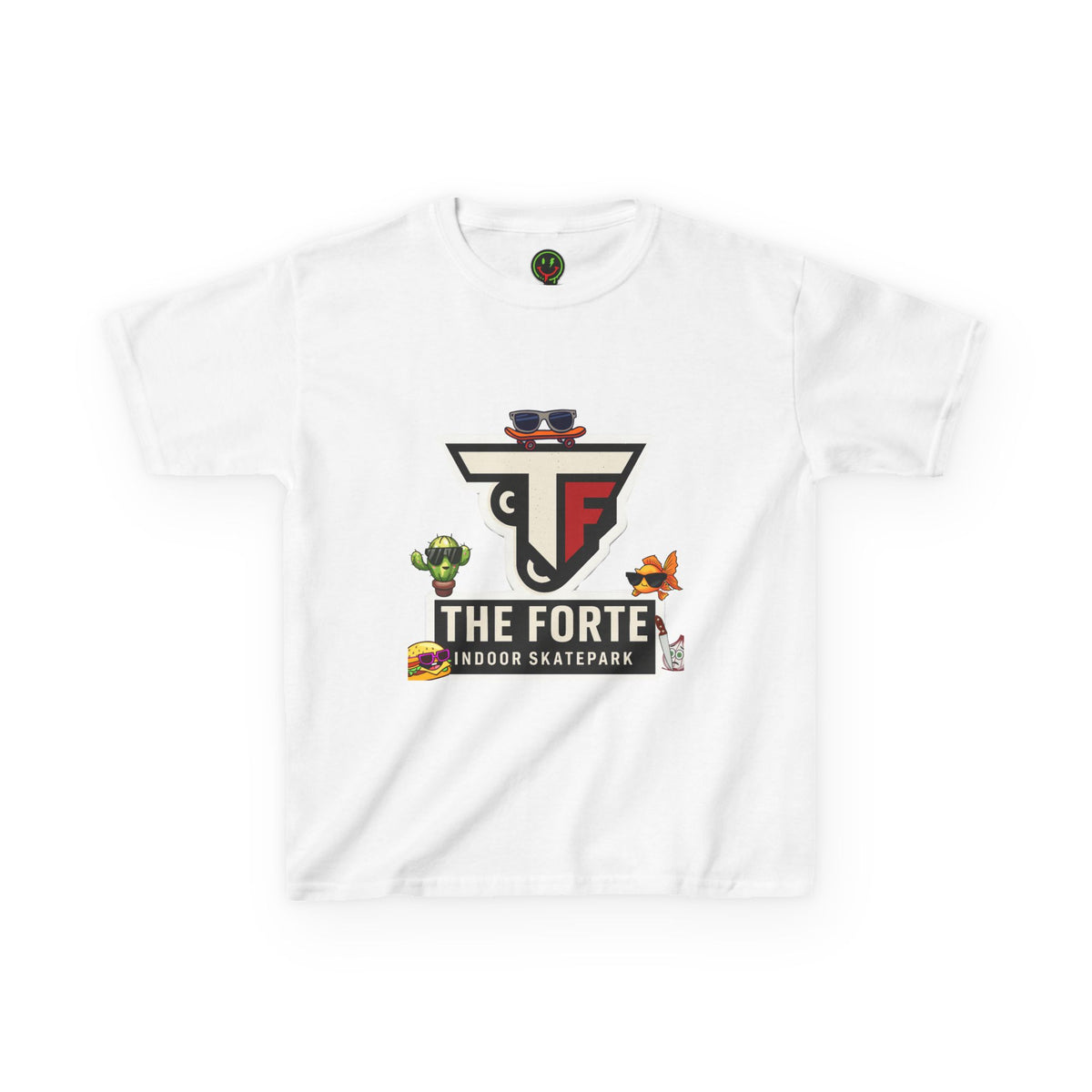 The Forte Indoor Skatepark Kids White T
