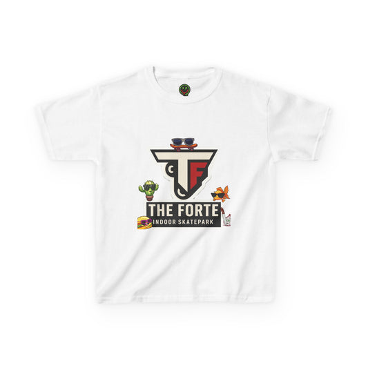 The Forte Indoor Skatepark Kids White T