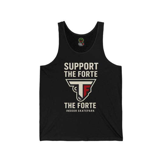 Unisex Jersey Tank Top - Support The Forte Indoor Skatepark,