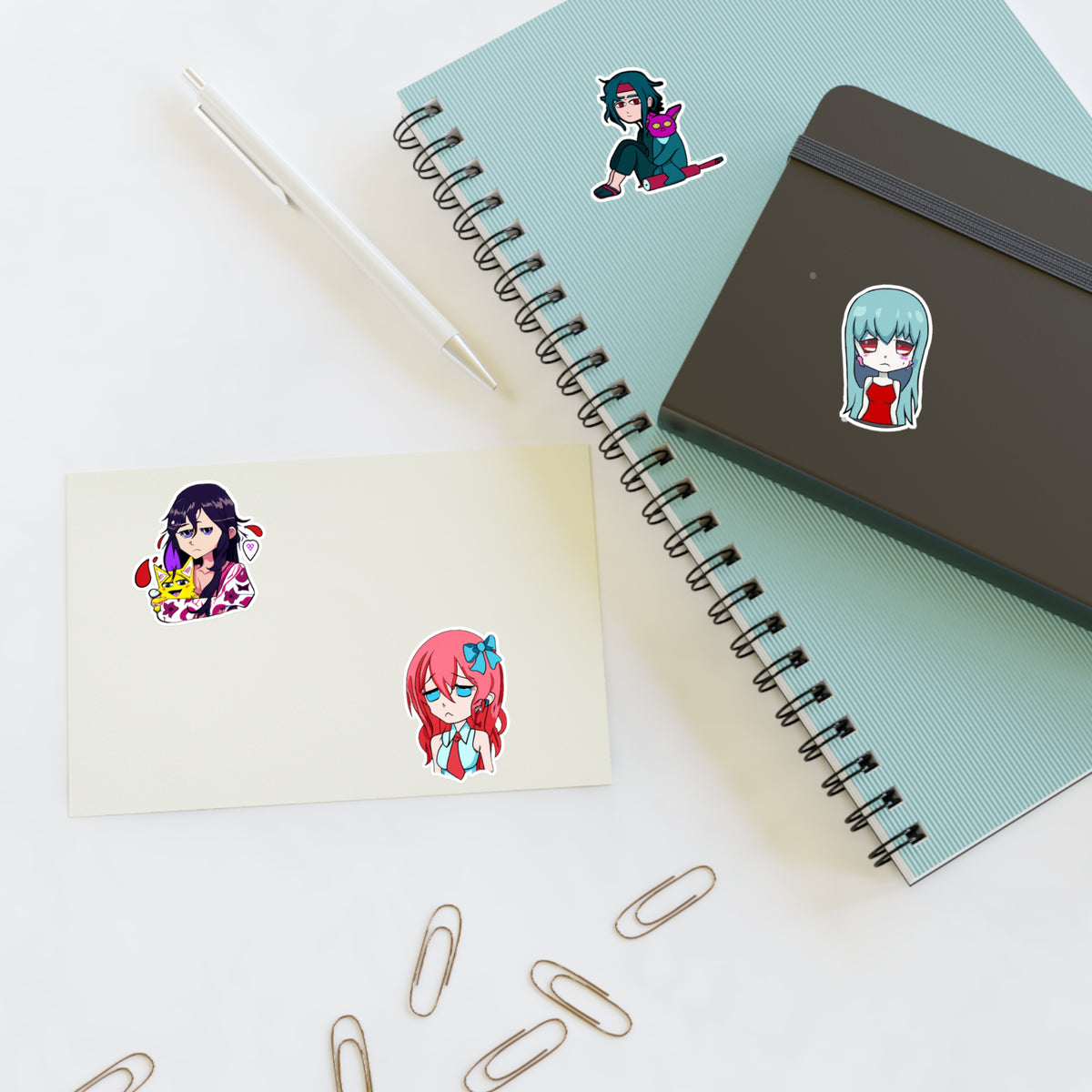 Anime Character Sticker Sheets