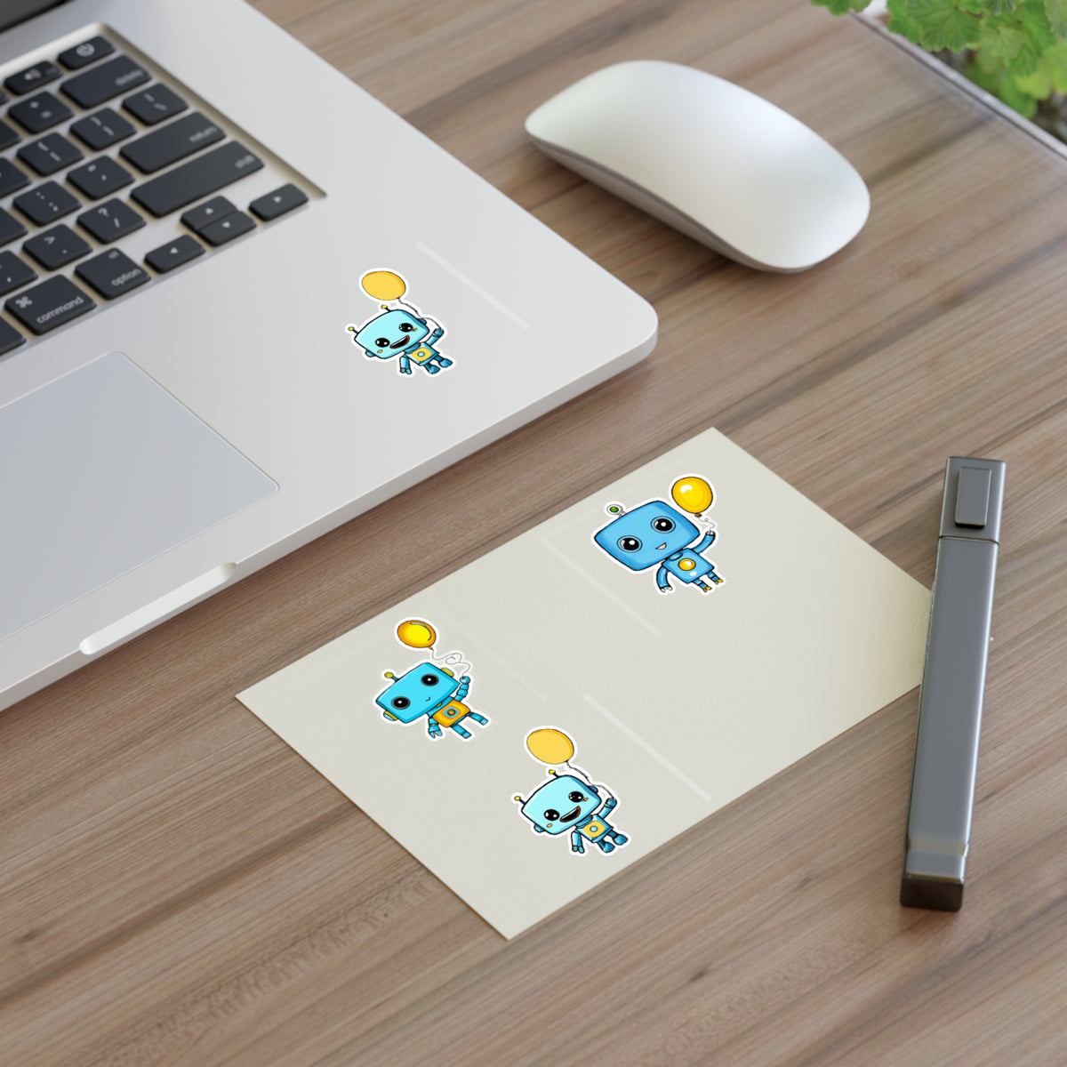 Bot and balloon Sticker