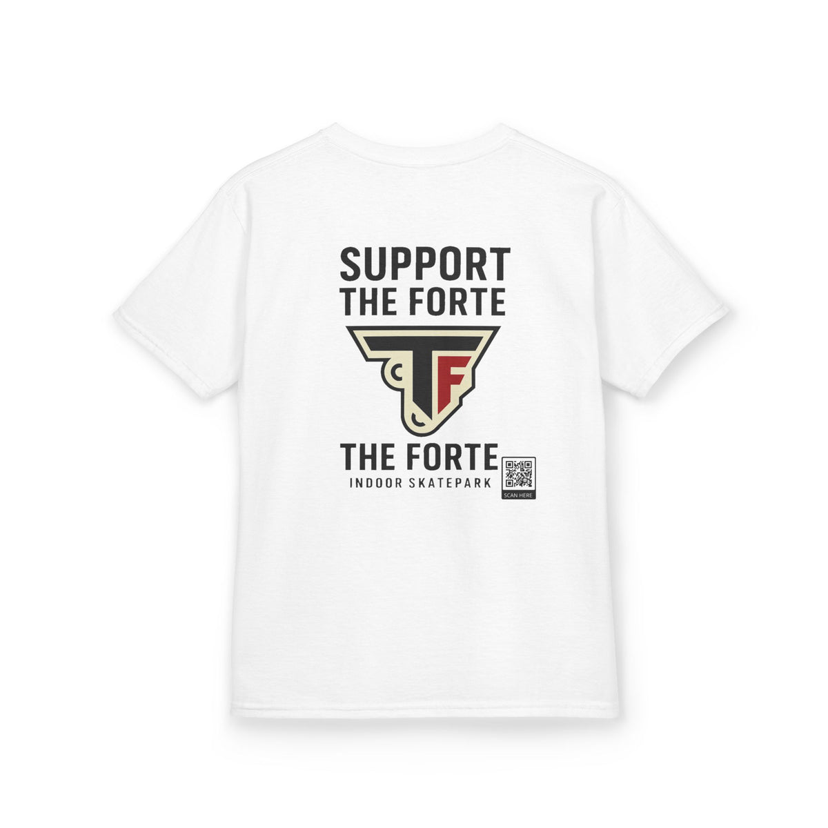The Forte Indoor Skatepark Kids White T