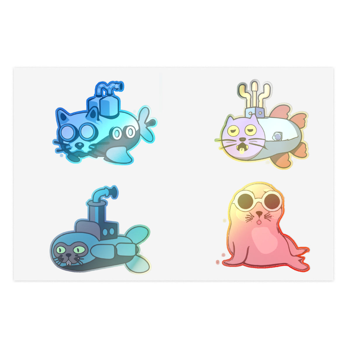 Cat Sub Sticker Sheet