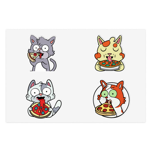Cats love pizzza