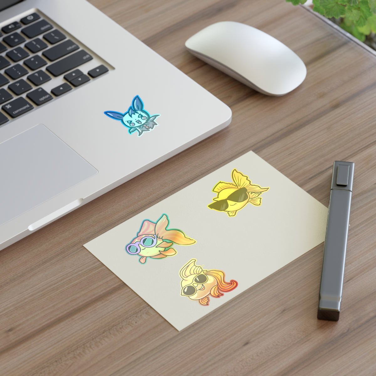 Cool gold fish Sticker Sheet