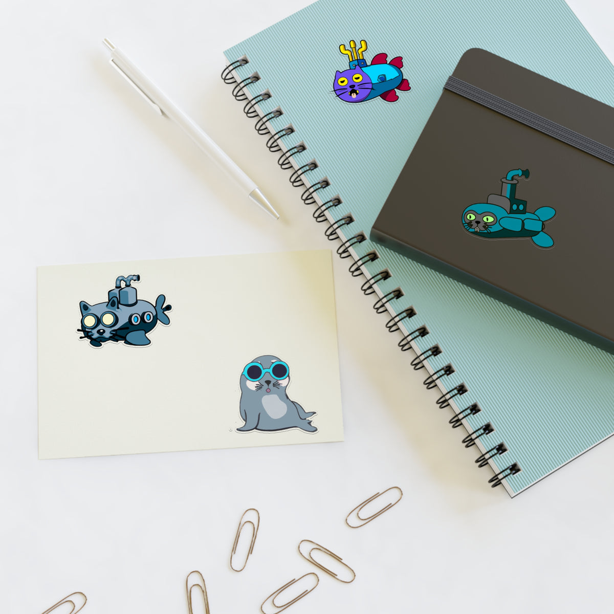 Cat Sub Sticker Sheet