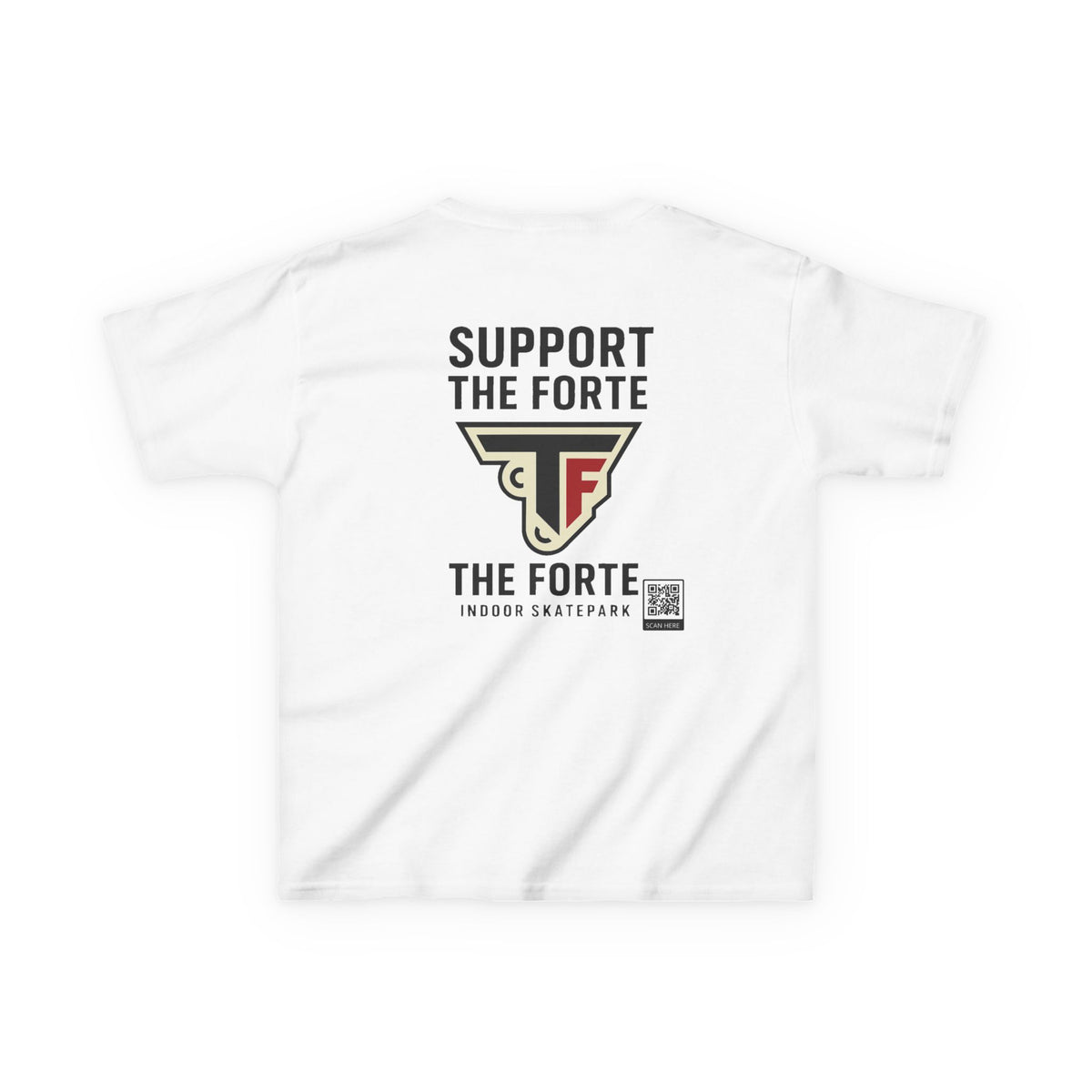 The Forte Indoor Skatepark Kids White T
