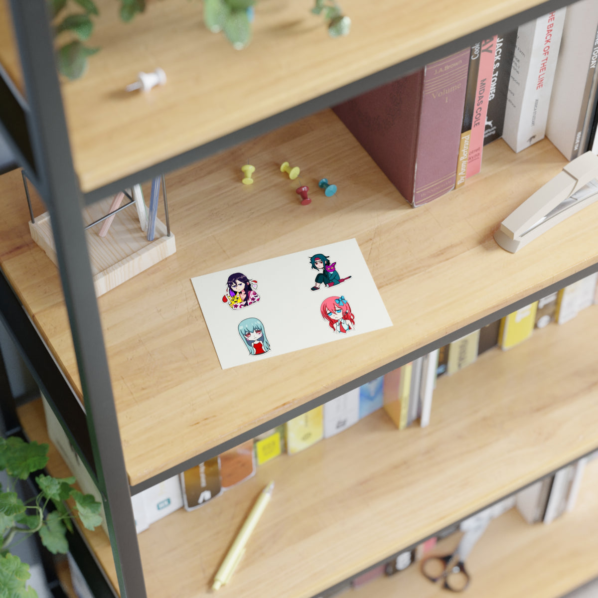 Anime Character Sticker Sheets