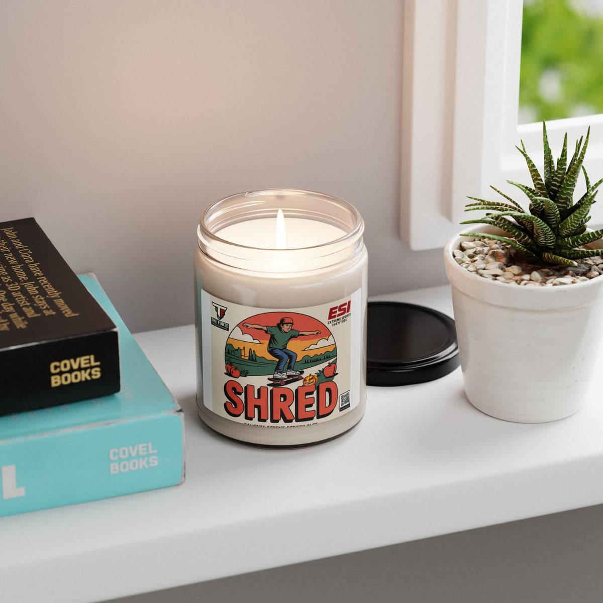 SHRED Candle. Scents of Bail! I mean Fall